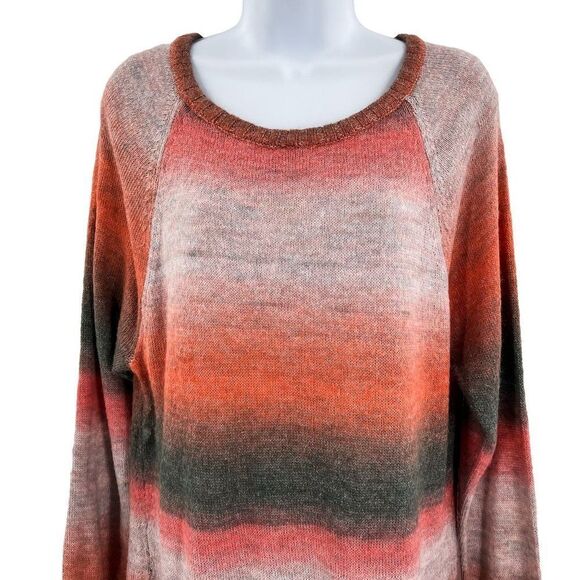 Express Oversized Ombre Space Dye Tunic Knit Sweater Top - Picture 5 of 8